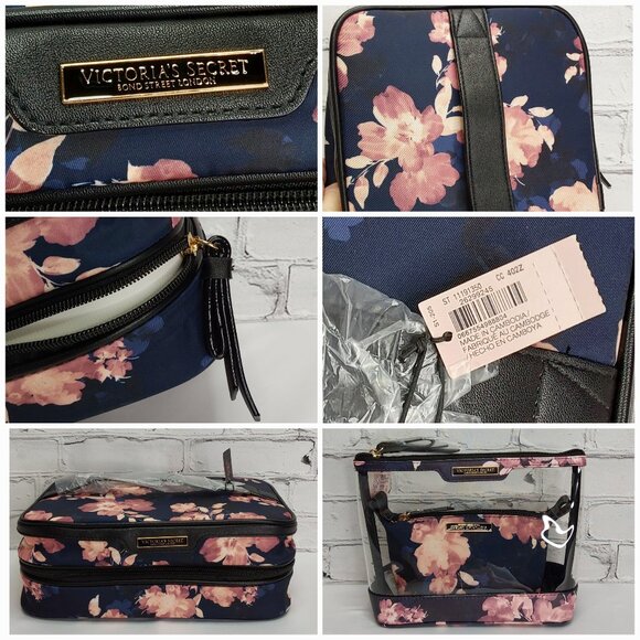 'VICTORIA'S SECRET' COSMETIC BAG'S COMPLETE 3-PIECE TRAVEL SET - Picture 14 of 16